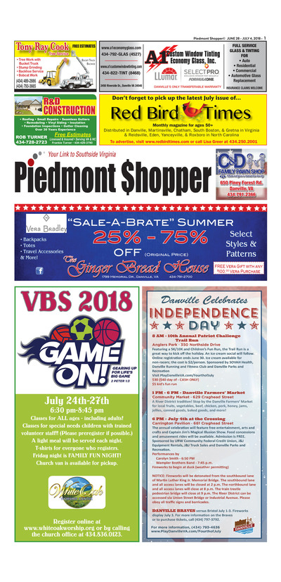 Piedmont Shopper - Jun 28, 2018