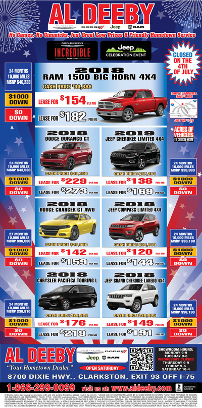 Oakland Press - Local Auto Deals - Jul 1, 2018