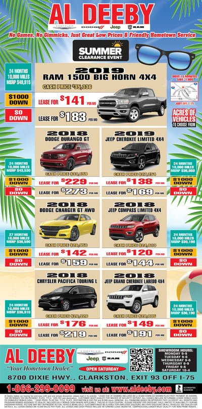 Oakland Press - Local Auto Deals - Aug 19, 2018
