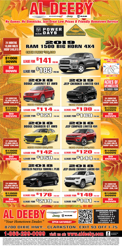 Oakland Press - Local Auto Deals - Oct 21, 2018