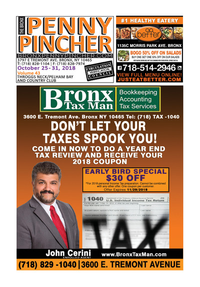 Bronx Penny Pincher - Oct 25, 2018