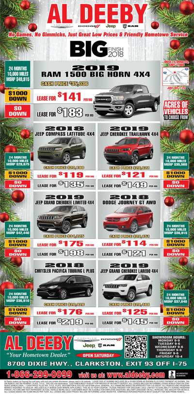 Oakland Press - Local Auto Deals - Dec 9, 2018