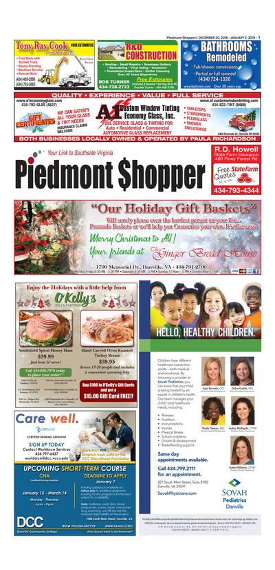 Piedmont Shopper - Dec 20, 2018