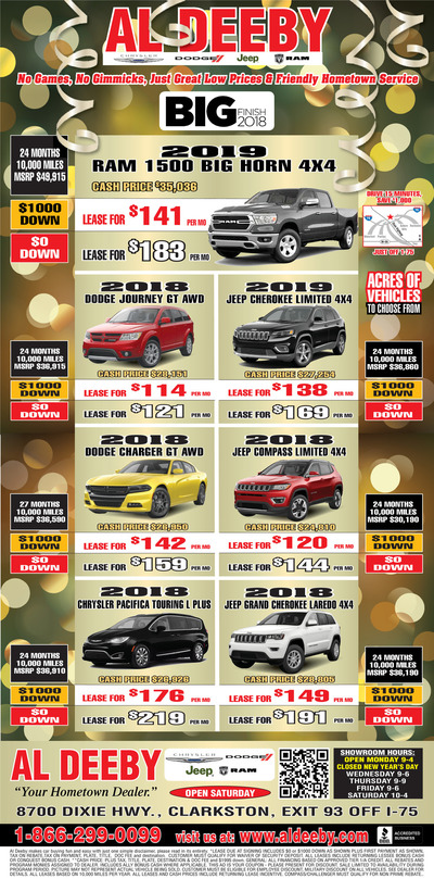 Oakland Press - Local Auto Deals - Dec 30, 2018