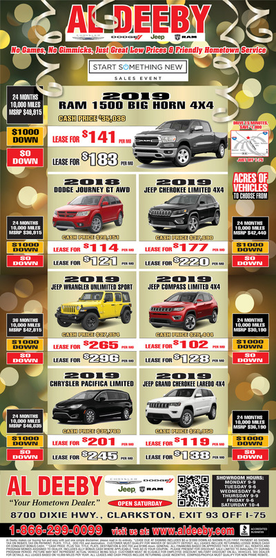 Oakland Press - Local Auto Deals - Jan 13, 2019
