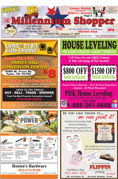 Millennium Shopper - Jan 17, 2019