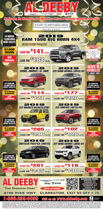 Oakland Press - Local Auto Deals - Jan 20, 2019