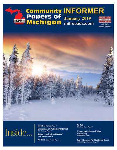 Community Papers of Michigan Newsletter - January 2019