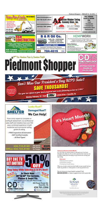 Piedmont Shopper - Feb 14, 2019