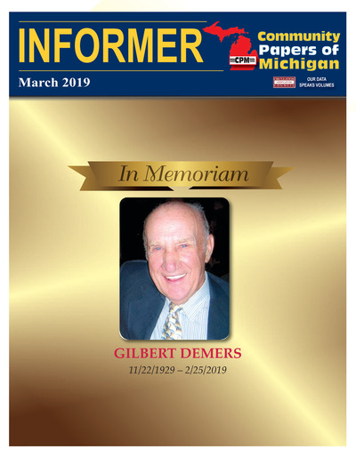 Community Papers of Michigan Newsletter - March 2019