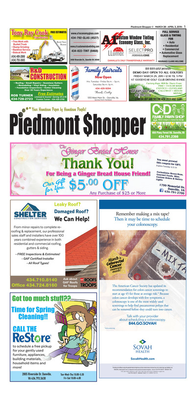 Piedmont Shopper - Mar 28, 2019