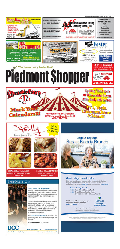 Piedmont Shopper - Apr 18, 2019