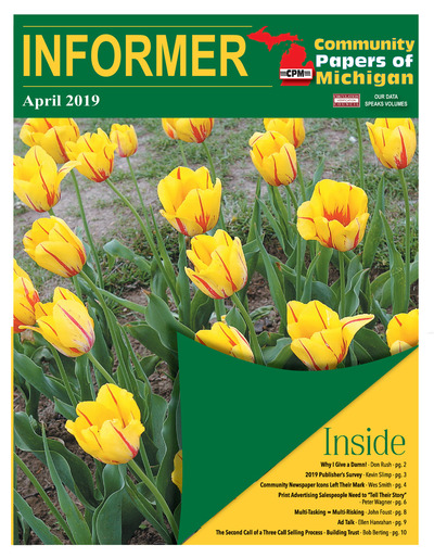 Community Papers of Michigan Newsletter - April 2019