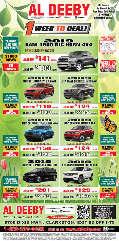 Oakland Press - Local Auto Deals - May 5, 2019