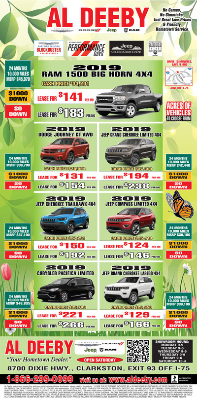 Oakland Press - Local Auto Deals - May 19, 2019