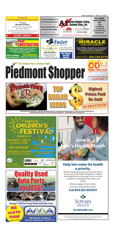 Piedmont Shopper - Jun 6, 2019