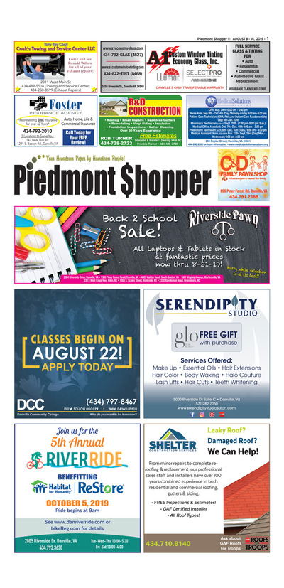 Piedmont Shopper - Aug 8, 2019