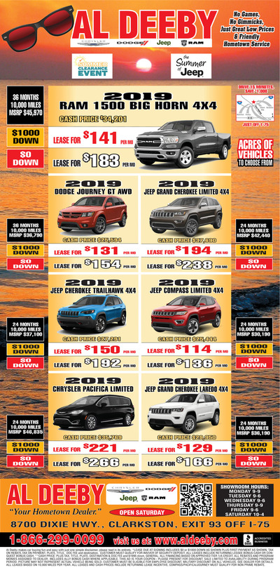 Oakland Press - Local Auto Deals - Aug 11, 2019