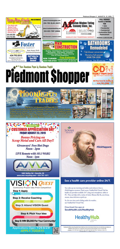 Piedmont Shopper - Aug 15, 2019
