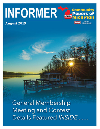Community Papers of Michigan Newsletter - August 2019