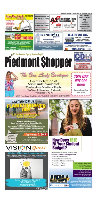 Piedmont Shopper - Aug 29, 2019