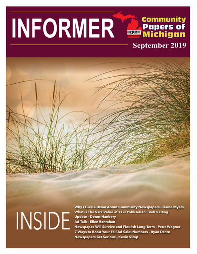 Community Papers of Michigan Newsletter - September 2019