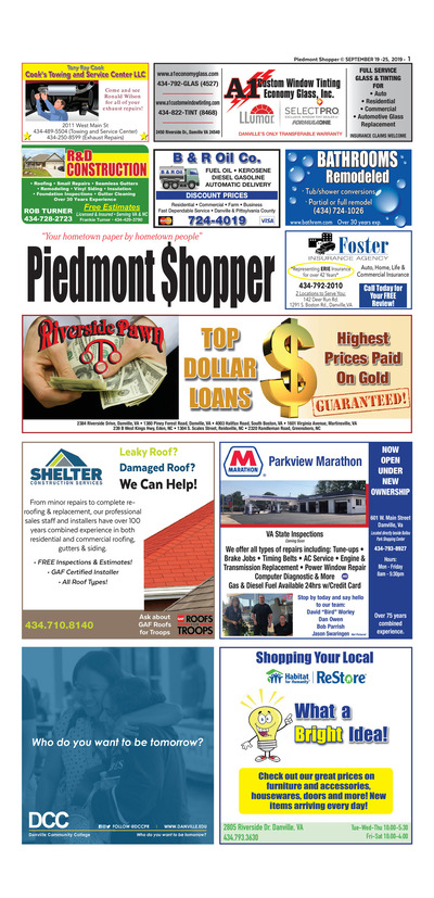 Piedmont Shopper - Sep 19, 2019