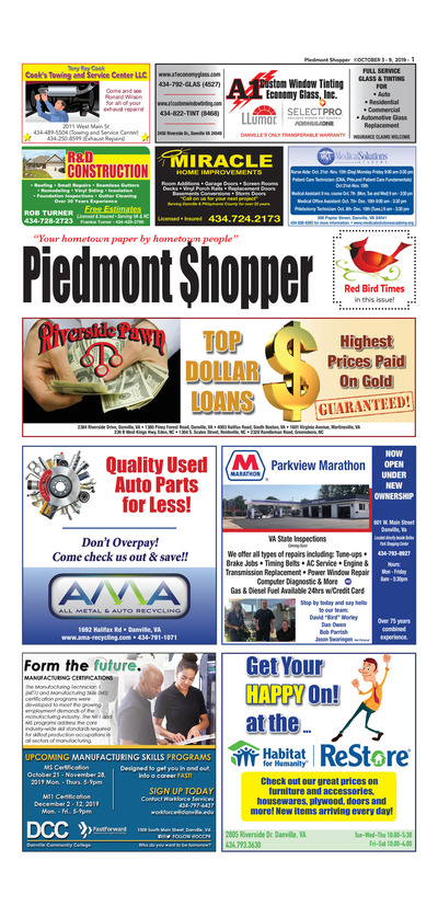 Piedmont Shopper - Oct 3, 2019