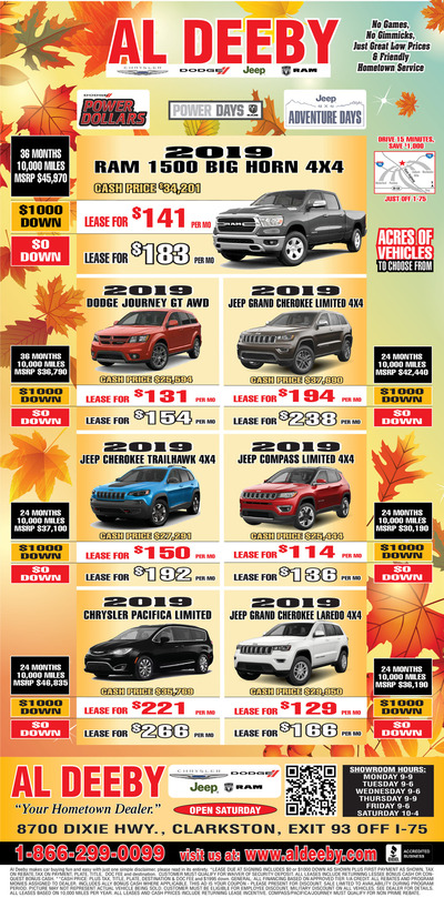 Oakland Press - Local Auto Deals - Oct 13, 2019