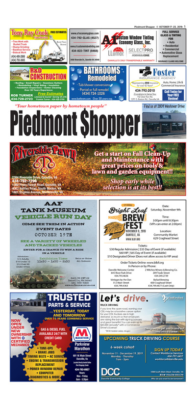 Piedmont Shopper - Oct 17, 2019