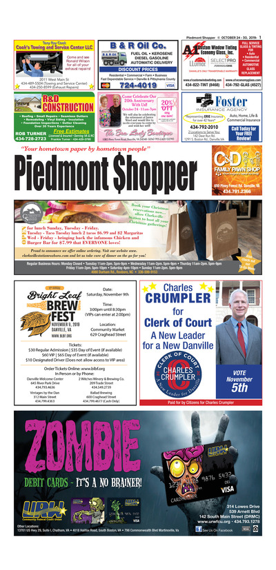 Piedmont Shopper - Oct 24, 2019