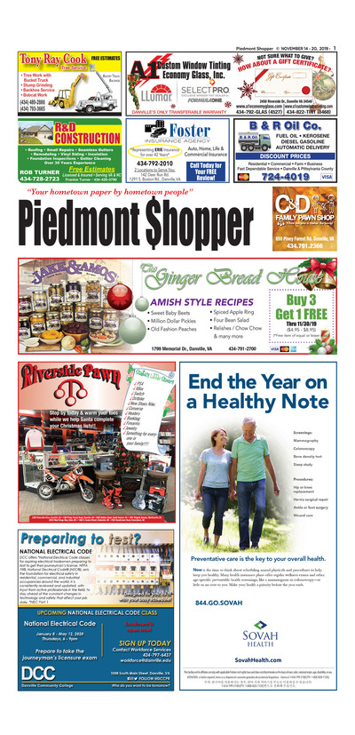 Piedmont Shopper - Nov 14, 2019