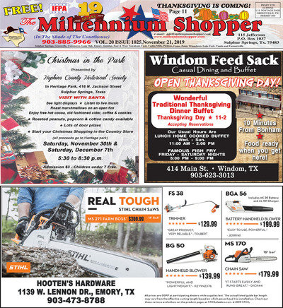 Millennium Shopper - Nov 21, 2019