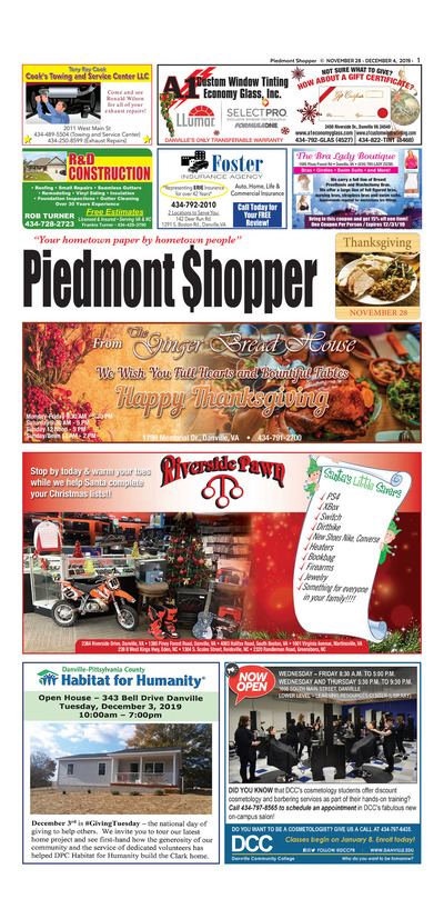 Piedmont Shopper - Nov 28, 2019