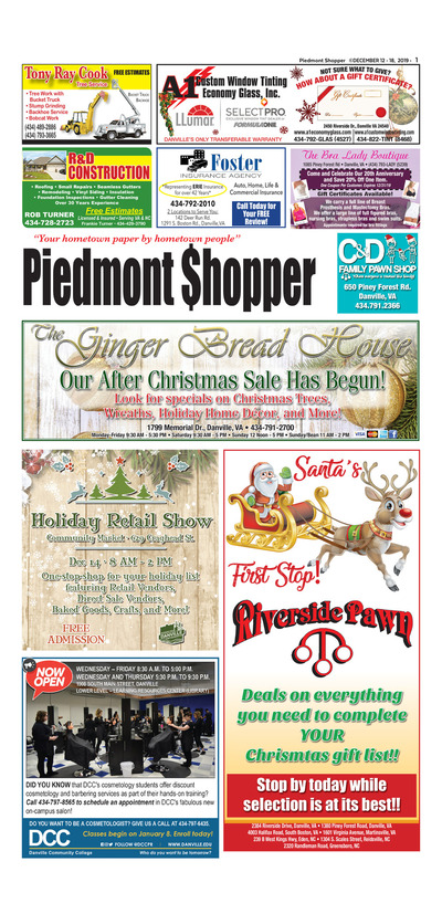 Piedmont Shopper - Dec 12, 2019