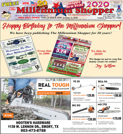 Millennium Shopper - Jan 2, 2020