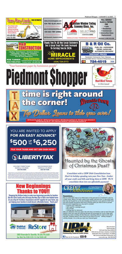 Piedmont Shopper - Jan 2, 2020