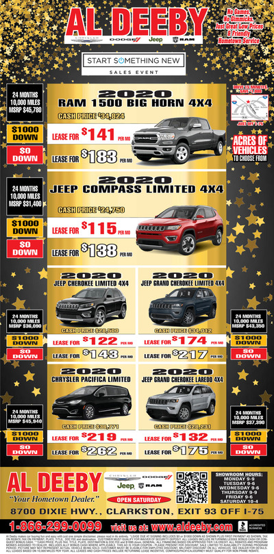 Oakland Press - Local Auto Deals - Jan 5, 2020