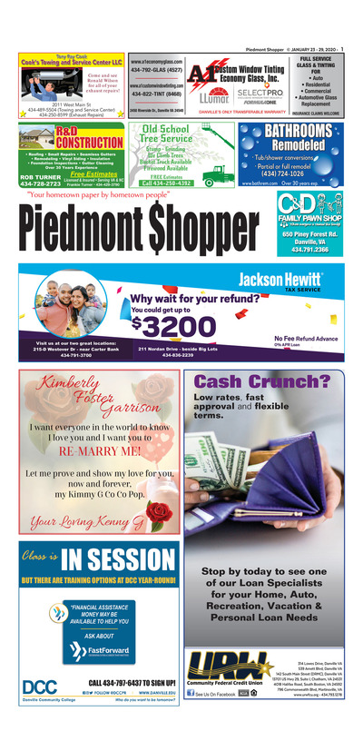 Piedmont Shopper - Jan 23, 2020