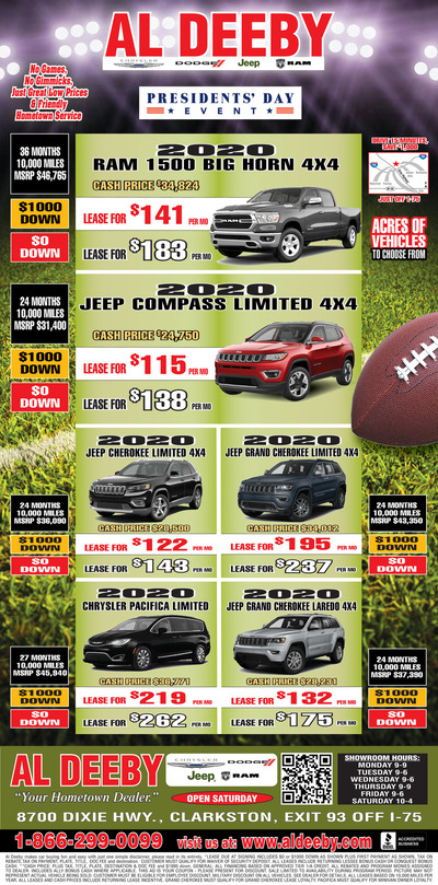 Oakland Press - Local Auto Deals - Feb 2, 2020