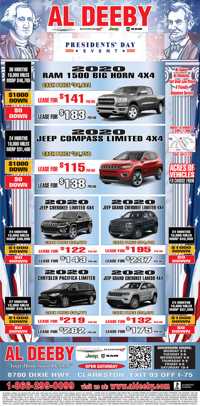 Oakland Press - Local Auto Deals - Feb 23, 2020
