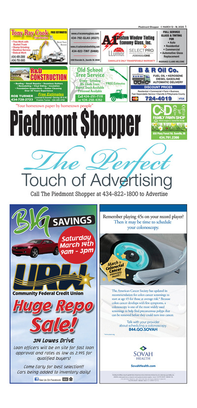 Piedmont Shopper - Mar 12, 2020
