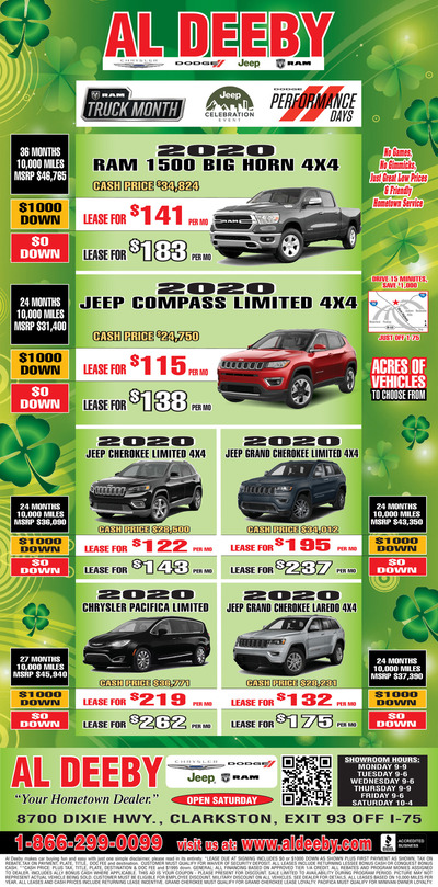 Oakland Press - Local Auto Deals - Mar 15, 2020