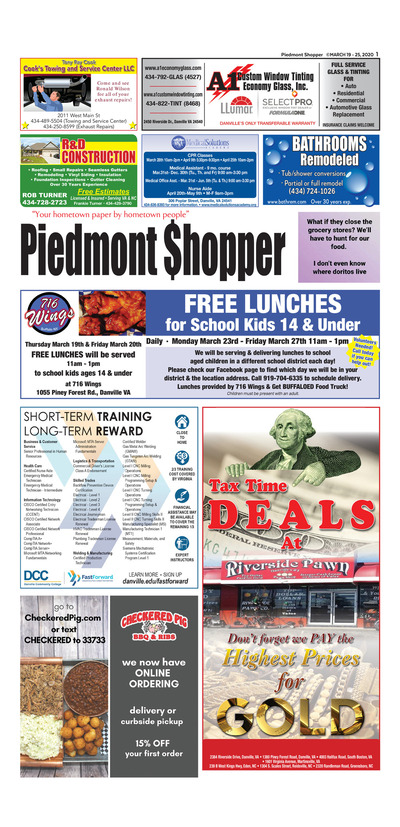 Piedmont Shopper - Mar 19, 2020