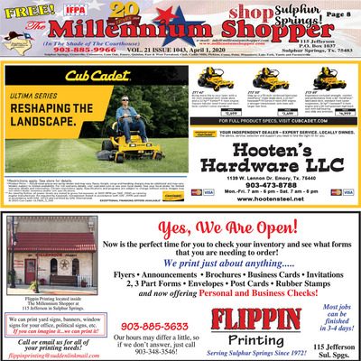 Millennium Shopper - Apr 2, 2020