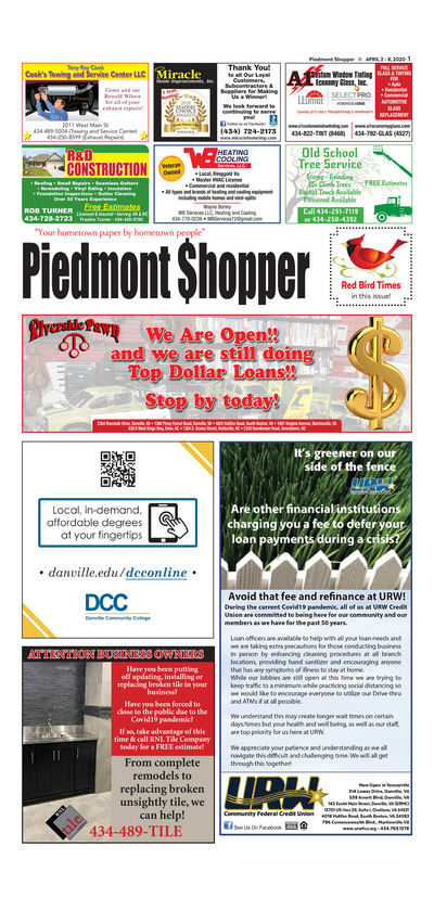 Piedmont Shopper - Apr 2, 2020