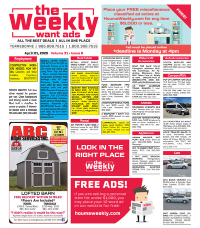 The Weekly - Apr 1, 2020