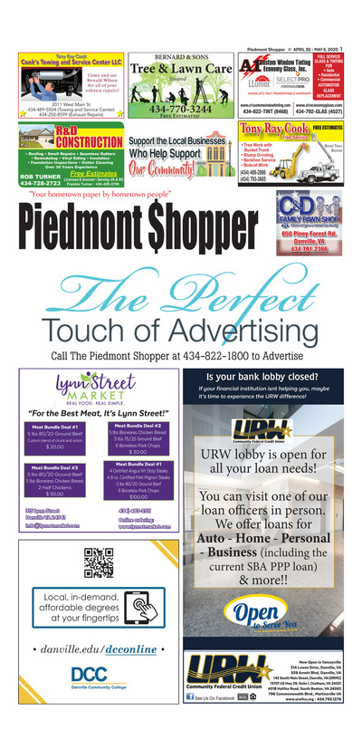Piedmont Shopper - Apr 30, 2020