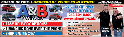 Oakland Press - Local Auto Deals - May 3, 2020