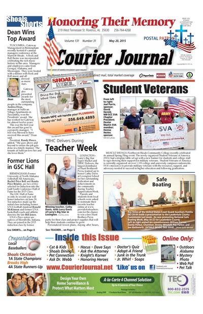 Courier Journal - May 20, 2015